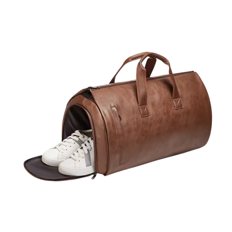 Manhattan leather travel bag