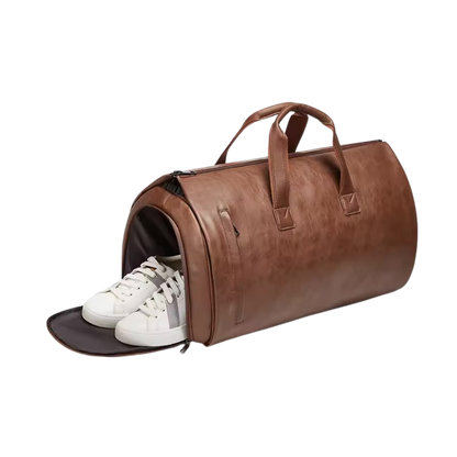 Manhattan leather travel bag