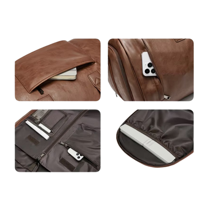 Manhattan leather travel bag